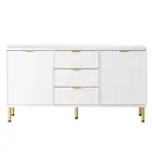 Levede Buffet Sideboard gold,linen,mdf Sideboards & Buffets