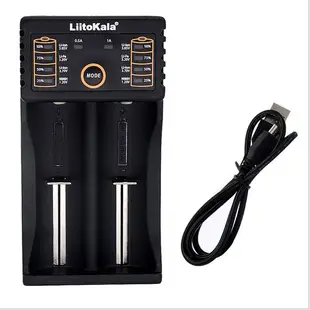 【雙槽充電器】LiitoKala 18650鋰電池充電器 電池充電器 LED燈電量顯示 A113 (4.1折)