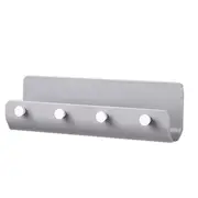 2PCS Key Holder Rack Post Organizer Letter Box Mail Door Hanger Wall Mount Hooks Home GRAY COLOR