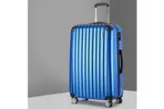 Wanderlite 28" 75cm Luggage Trolley Travel Suitcase Set Carry On Hard Case TSA Lock Lightweight Blue