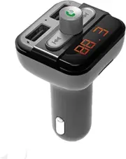 Wireless Hands-Free Car Kit with Built-In FM Transmitter 3.4AMP (15W)