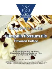FNG Coffees-Pumpkin Possum Pie-DECAF-Ground or Whole Bean- 16 oz