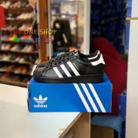 在飛比找Yahoo!奇摩拍賣優惠-adidas Superstar 愛迪達 金標 黑色 黑白 