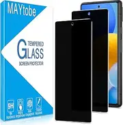 MAYtobe [2 Pack Privacy Screen Protector For Google Pixel 6A Tempered Glass, 9H Hardness, Anti Scratch, Anti Spy, Case Friendly, Easy to Install