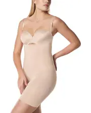 Spanx OnCore Open-Bust Mid-Thigh Bodysuit