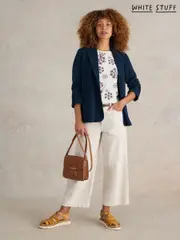 White Stuff Blue Evelyn Jersey Blazer (AY8201) | $196