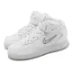 Nike 耐吉 休閒鞋 Air Force 1 Mid 07 男鞋 白 骨白 牙刷 AF1 魔鬼氈 DZ2672-101