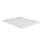 NNEDSZ Bedding Memory Foam Mattress Topper 7-Zone Airflow Pad 8cm Single White