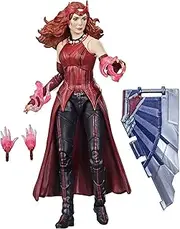 AVENGERS Marvel - Legends Series - 6" Scarlet Witch - Wanda Maximoff - 4 Accessories - Build-a-Figure - Premium Design Action Figure and Toys for Kids - Boys and Girls - F0324 - Ages 4+