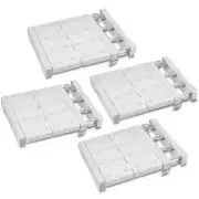 4 Pcs Adjustable Locker Shelf Organizer Scalable Layered Separator Storage Rack
