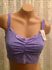 Soma Bralette S Allover Lace Scoopneck Bra Pale Iris Cami