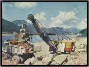 1958 Manitowoc Cranes NEW Metal Sign: LARGE SIZE - At Work in the Quarry Pit
