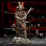 1/24 Scale Samurai Warrior Resin Figure Damaged Katana Model Kit Unassembled