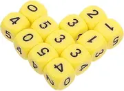 WOFASHPURET 12pcs Number Board Game Dice, 6 Sided Dice for Board Games Bulk Dice for Math Teaching Party Supplies