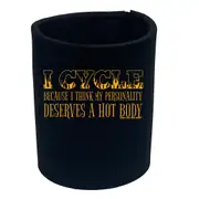 Cycling Rltw I Cycle Because Hot Body - Funny Novelty Stubby Holder