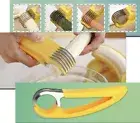 Stainless Steel Sausage, Banana, Cucumber Slicer Efficient Kitchen Tool.