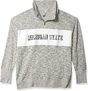 chicka-d NCAA Michigan State Spartans Women's MG479 Cozy Fleece Quarter Zip
