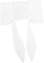 Detachable Faux Shirt Collar with Bowknot for Women Decorative Chiffon Neck Accessory for and Blouses in Spring Summer Elegant Look in White