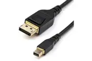 StarTech.com 6ft 2m VESA Certified Mini DisplayPort to DisplayPort 1.4 Cable, 8K 60Hz HBR3 HDR, Super UHD 4K 120Hz, mDP to DP Sl