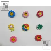 8 Pc Flower PVC Cartoon Kids Children Crocs Charms for Croc Charm
