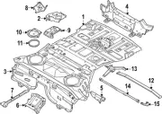 Genuine Nissan Bracket 64824-6GP0A