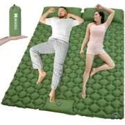 Camping Sleeping Inflatable Pad: Extra Thick 3.1/3.9/4.7 inch Double Army Green