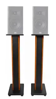 (2) 36" Bookshelf Speaker Stands For JBL Arena 130 Bookshelf Speakers