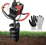 4-Stroke Gas Earth Auger | Cordless Petrol Post Hole Digger | Heavy-Duty for Fence/Garden/Tree Planting 100MM