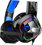 Wired Game Headset 7.1 Single Headphones 50mm Drivers 4d Surround Sound Comfortable Earmuffs for Immersive Gaming