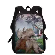 Two Dinosaurs Backpack Boy Girl Schoolbag Shoulder Satchel Bookbags School Bag