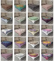 Ambesonne Mandala Pattern Flat Sheet Top Sheet Decorative Bedding 6 Sizes