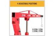 2-Ton Hydraulic Engine Crane Foldable Hoist Stand for Mobile Garage Lifting- Workshop Essential