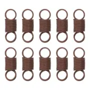 20Pcs Beads clamp Mini Spring Clamps Bead Jewelry End Clasps, Brown
