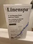 Linenspa 2 In Memory Foam Mattress Topper, Gel Infused Full SizeFactory Sealed