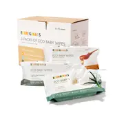 Ecoriginals 3 X 70 Pack Biodegradable Baby Eco Wipes, Manuka Honey, Goat Milk, NZ Purified Water