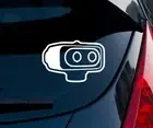 R.O.B. Super Smash Bros Indoor/Outdoor Matte White Vinyl Decal 3"x2"