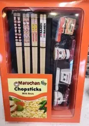 Maruchan Ramen Noodle Chopsticks 4 Pair Chopsticks & 4 Chopstick Rests Gift Sets