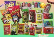 Chamoy Pickle Kit Candy Chips Snack Pack with Big Red Soda and more!