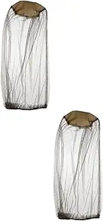 2sets Breathable Mosquito Head Net Outdoor Camping Fishing Sun Hat Mesh Face Cover for Men Women 4pcs*2