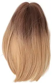 Light Brown Wig, Shoulder Length Wigs for Women, Bob Brown Wig, Soft And Comfortable, Straight Synthetic Hair Wigs, Short Brown Wigs for Women Middle Part Wigs for Daily