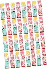 COMNESTBI 32pcs Cute Heart Shaped Erasers Mini Kawaii Stationery Supplies Adorable Novelty Pencil Erasers for Fun Classroom Rewards Party Favors