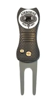 Airborne Ranger Golf Ball Marker + Premium Switchblade Divot Tool