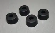 24mm Round Bolt On Rubber Feet Pack of 4
