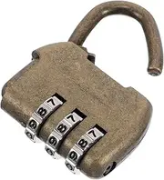 TOVINANNA Zinc Alloy Vintage Combination Padlock Secure Locker Lock for Gym Cabinet and Travel User Friendly Design with Code Stylish Retro Look for Enhanced Security