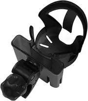 Bottle Stand Carrier – Adjustable Mug Basket, Handy Cell Dock, Travel Storage Clip | Angle Tilt Locking Mechanism, Non-Slip Rubber Grip Solution Mobility Walker, Foldable Wheelchair, Urban Bicycl