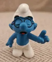 2004 Schleich Peyo BRAINY SMURF Figure New (No Tag) Made In Germany