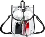 Clear Backpack For Stadium Events | Stadium Events Backpack,Waterproof See Through Drawstring Backpacks With Reinforced And Wider Shoulder Straps For Concerts
