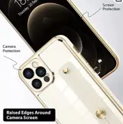 KANGHAR Designed for iPhone 13 Pro Max Case with Strap White
