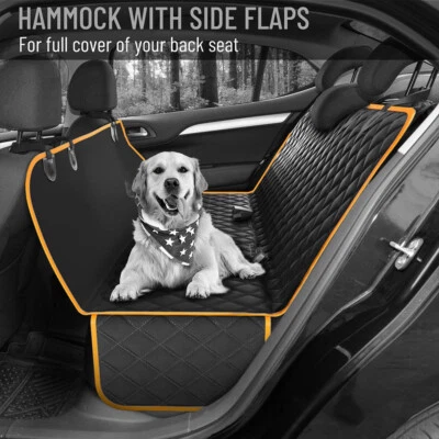 Foldable Dog Car Seat Cover Hammock for Back Seat Durable Waterproof Car Truck