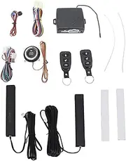 Brilluxa Keyless Entry System, DC 12V Engine Start Stop Alarm Kit Compatible with Universal Vehicles, Remote Ignition Security System, Car Anti Theft Starter Module (BT)